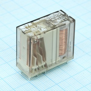 1393258-4, Силовое реле 6А две контактных группы на переключение катушка 12В