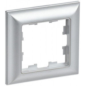 Рамка 1-м BRITE РУ-1-Бр алюм./алюм. BR-M12-12-K47