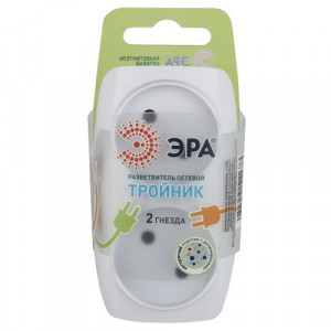 Разветвитель 2-м без заземл. 16А IP20 SP-2-W бел. C0045520