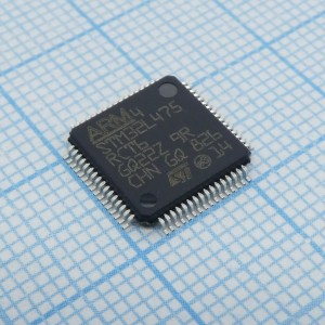 STM32L475RCT6, Микроконтроллер STM 32-бит ядро ARM Cortex M4 RISC 256кБ Флэш-память 3.3В 64-Pin LQFP лоток