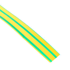 Термоусаживаемая трубка ТУТ нг 30/15 жел-зел рулон PROxima tut-30-yg