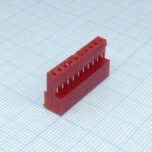 4-640440-0, Разъем типа провод-плата, 22 AWG, 2.54 мм, 10 контакт(-ов), Гнездо, Серия MTA-100, IDC / IDT