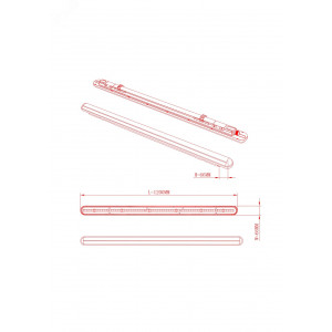 Светильник светодиодный SPP-201-1-40K-036 36Вт 4000К 3780лм IP65 1200мм линейный прозр. Б0047176