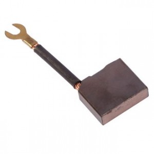 BRUSH-3  CU-C, Щетка медно-графитовая прямая для электродвигателя, 9.4х31.2х25.7, медный провод в изоляции, клемма U-типа латунь