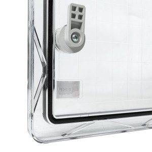 Щит пластиковый с монтажной платой прозр. дверь 500х350х190 мм IP65 PROxima PBT65MP005
