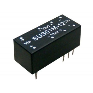 SUS01N-09, Преобразователи постоянного тока в постоянный с изоляцией 1W 9V/0-111mA W/EMI FILTER