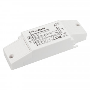 Блок питания ARJ-SP-36-PFC-TRIAC-INS (36W, 30-52V, 0.5-0.7A) 026058(1), Диммируемый источник тока по стандарту TRIAC с гальванической развязкой для светильников и мощных светодиодов. Входное напряжение 220-240 VAC. Выходные параметры: 30-52 В, 500-700 mА, 36 Вт. Выбор значения тока осуществляется DIP-переключателем. Встроенны