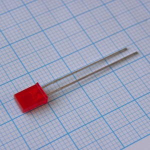 L-103HDT, Светодиод 2х5мм/красный/660нм/0.5-5мкд/110°