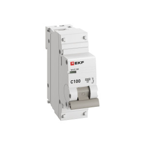 Выключатель автоматический модульный 1п C 100А 10кА ВА 47-100 PROxima EKF mcb47100-1-100C-pro