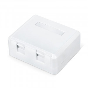 Корпус настенной розетки WR-MB-2 для установки 2-х вставок типа Keystone Jack бел. 505220
