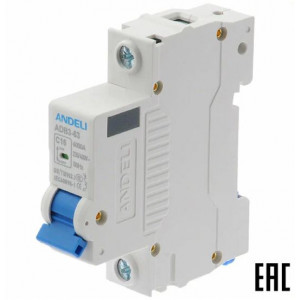 АВТ. ВЫКЛ. ADB3-63/1P 16A 6KA Х-КА C (AN, АВТ. ВЫКЛ. ADB3-63/1P 16A 6KA Х-КА C (ANDELI)