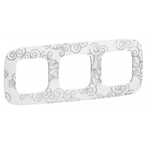 Рамка 3-м Valena Allure универсальная нарцисс хром 754343