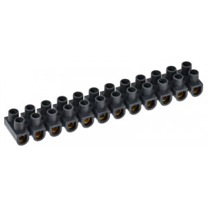 Колодка клеммная ЗВИ-20 н/г 4-10кв.мм 12 пар черн. UZV5-020-06