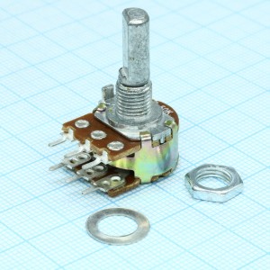 16K2 F 2*50k, Резисторы регулировочные однооборотные(300 °),сдвоенные. Предназначены для работы в электрических цепях постоянного, переменного и импульсного тока.