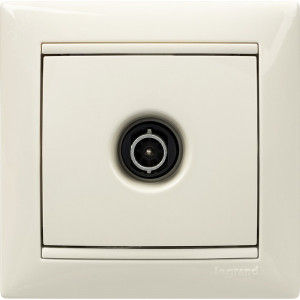 VALENA Розетка телевизионная TV звезда в рамку слоновая кость 1.5дБ 774329