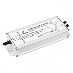 Блок питания ARPV-UH24200-PFC-DALI-PH (24V, 8.3A, 200W) 028108, Диммируемый источник напряжения по протоколу DALI с гальванической развязкой для светодиодных изделий. Входное напряжение 120-240 VAC. Выходные параметры: 24 В, 8.3 А, 200 Вт. Встроенный PFC >0.95. Герметичный алюминиевый корпус IP 67. Рабочая температура