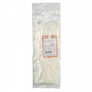 Хомут кабельный 4.8х250 полиамид бел. 25216SR