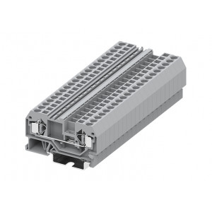 Проходная клемма 204921, Проходная клемма, тип фиксации провода: пружинный, номинальное сечение: 4 мм кв., 32A, 800V, ширина: 6 мм, цвет: серый, тип монтажа: DIN35