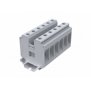 Проходная клемма TU35-2-GY, Проходная клемма, тип фиксации провода: винтовой, номинальное сечение: 35 мм кв., 125A, 1000V, ширина: 16 мм, цвет: серый, тип монтажа: DIN35