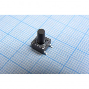 DTSM-65N-V-T/R, Кнопка тактильная миниатюрная SMD (6*6*9.5) 160гр 0.05А 12В 1000000циклов