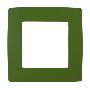 12-5001-27 ЭРА Рамка на 1 пост, Эра12, зелёный (20/200/5000)(кр.1шт) [Б0019392]