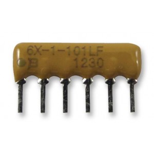 4606X-101-474LF, Резисторная сборка 5 резисторов 470кОм с одним общим выводом