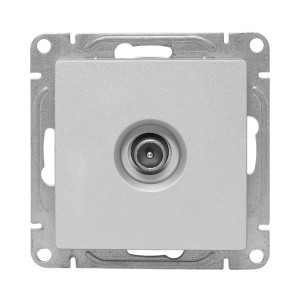 Механизм розетки TV, оконечная, алюминий Эпика EKF UP1-SOA-TV-3