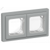Изображение товара FLITE Рамка 2-местная IP55 Рпро-2-55-ФлС серый IEK FI-M20-32-55-K03