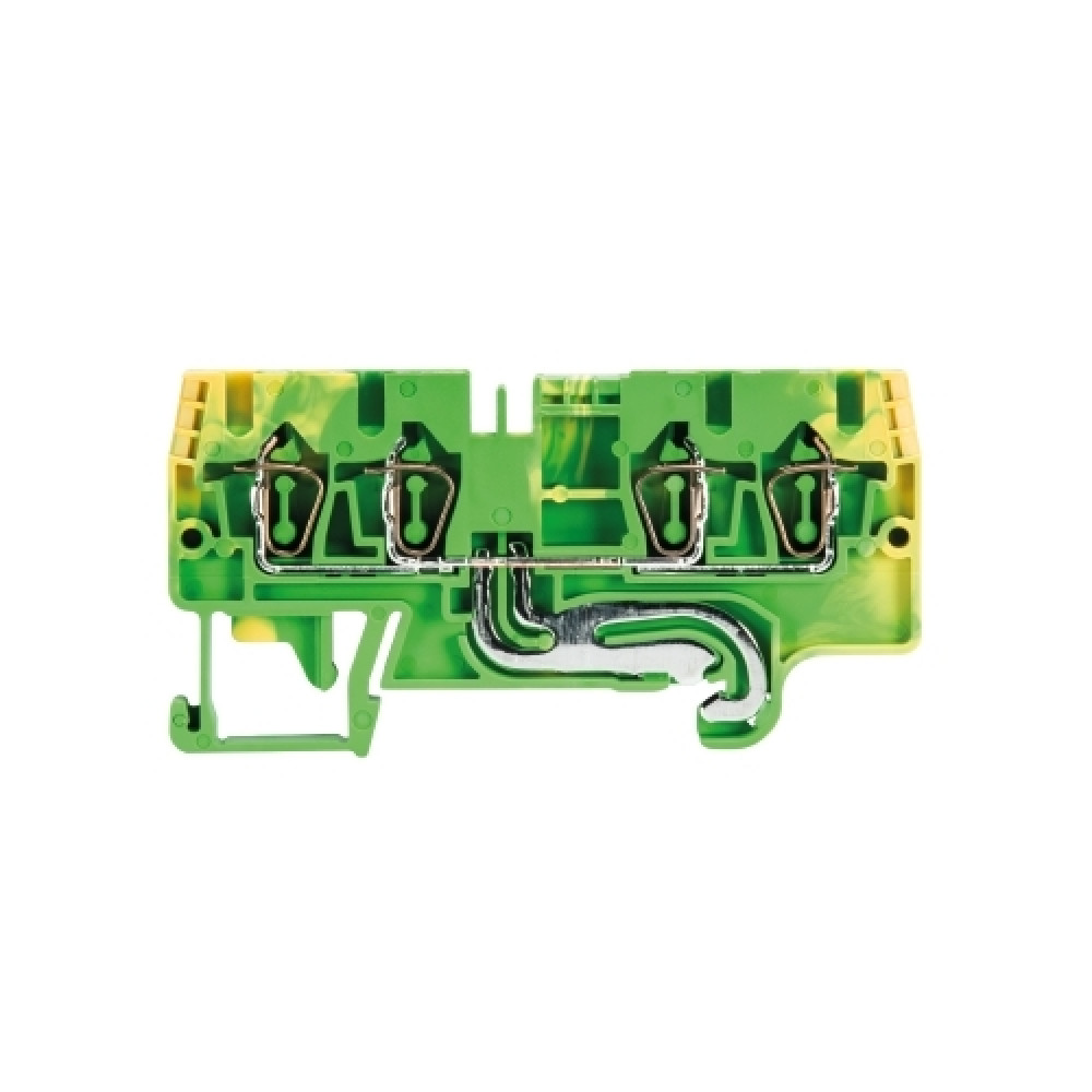 Изображение товара Заземляющая клемма WKFN 2,5 D2/2/SL/35 с 4 точками подключения для надежного заземления