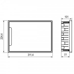 Щиток 12 мод встраиваемый FRAME ЩРв-П-12, белый, с тонированной дверцей, с 2  шинами PEN на 6 и 8 отв. F12B1WD DKC F12B1WD