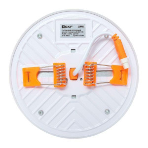 Светодиодный встраиваемый даунлайт безрамочный ДВО 1105 круглый 18Вт 4000K IP20 LUMA EKF