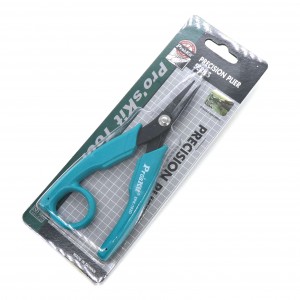 8PK-102D, Прямые длинногубцы с кольцом на палец. Длина: 145 мм.