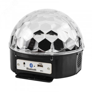 Светодиодная система Диско-шар с пультом ДУ и Bluetooth, 230 В 601-257