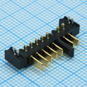 1827654-1, Соединитель батареи 7 контактов шаг 2.0мм угловой термопластик лоток