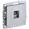 Розетка компьютерная СП RJ45 кат.5E BRITE РК10-БрА алюм. BR-K10-1-K47
