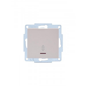 Выключатель 2-кл. СП Vesna с индикацией механизм крем. 742-0388-112