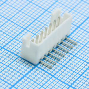 DS1066-7MRW6XB, Разъем штыревой однорядный угловой на плату 7 контактов, шаг 2мм