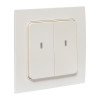 Умный выключатель Стокгольм 2-кл. белый Zigbee EKF Сonnect RCV-ST2-WD-ZB