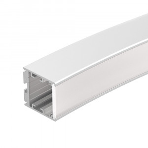 Профиль SL-ARC-3535-D320-N90 WHITE (260мм, дуга 1 из 4) 039591, Алюминиевый профиль для составления круга диаметром 320мм, для радиусной светодиодной линейки, свечение в центр круга, длина ? от круга 320мм. Внутренний диаметр 320мм, внешний диаметр 390 мм. Цвет - белый RAL9003 (порошковая окраска). Габаритные размеры