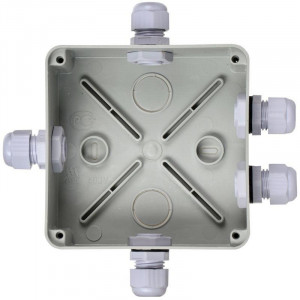Коробка расп. КМ41330 о/п 100х100х50мм PG9 IP55 7035 UKO10-100-100-050-K51-55