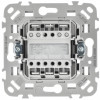 FLITE Выключатель 2-клавишный с индикацией 10А ВС12-1-1-ФлА алюминий IEK FI-V20-1-10-1-K47