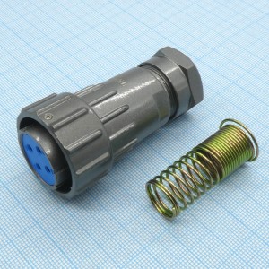 FQ24-4TK-12, Кабельная розетка, 4 контакта