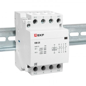 Контактор модульный КМ 25А 2NО+2NC (3 мод.) PROxima km-3-25-22