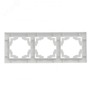 Валенсия рамка 3-местная белая PROxima EWM-G-303-10