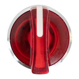 Исполнительный механизм переключателя ХB4 красный на 2 положения возвратный без фиксации, с подсветкой с короткой ручк IP65 EKF XB4BD2L-R-65