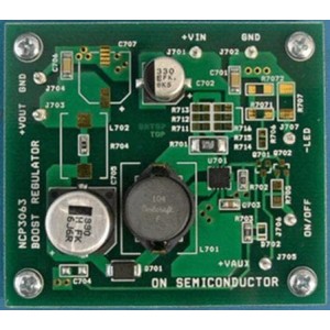 NCP3063DFBSTGEVB, Средства разработки интегральных схем (ИС) управления питанием NCP3063 DFN BOOST DEMO BD