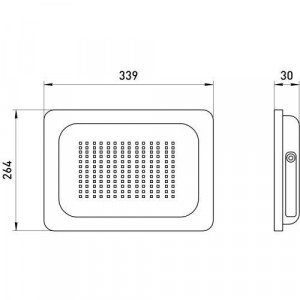 Прожектор светодиодный LPR-023-0-65K-200 200Вт 6500К 16000лм IP65 350х318х43 уличный Б0052028