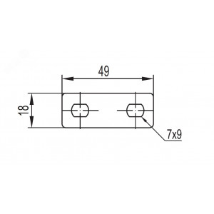 Пластина для заземления никелир. PTCE 37501R