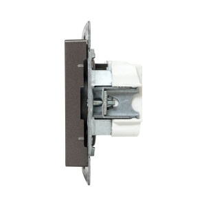 Механизм розетки, 16А, без заземления, со шторками, мокко Эпика EKF UP1-SOM-101