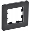 BRITE Рамка 1-мест. РУ-1-1-Бр металл черн. RE AL BR-M12-M-21-K02